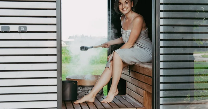 Welches Holz für Sauna außen?